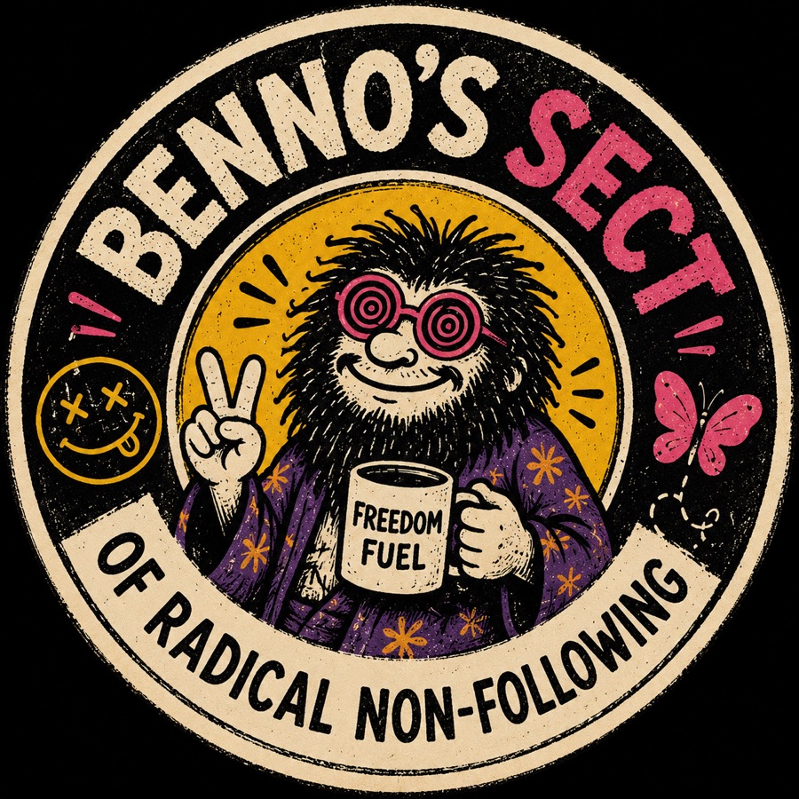 Benno's Sect circular emblem logo